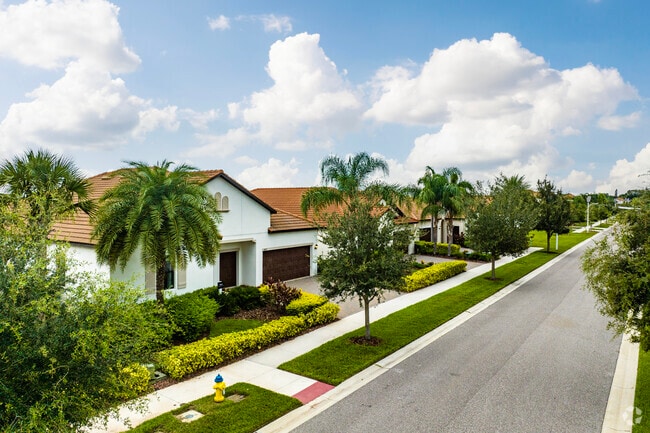 The new Southshore Bay community features homes with a Spanish style in Wimauma.
