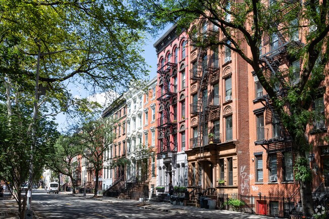 Nestled in Alphabet City, intimate apartment buildings and historic townhouses.
