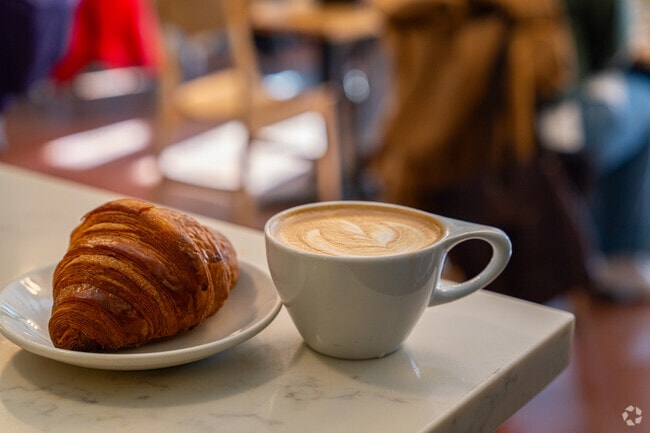 Slow Rise Bakehouse is a daily staple for baked goods made with local grains and locally roasted coffee.