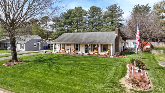 Ranch-style home with a large yard perfectly represents suburban living in Kernersville.