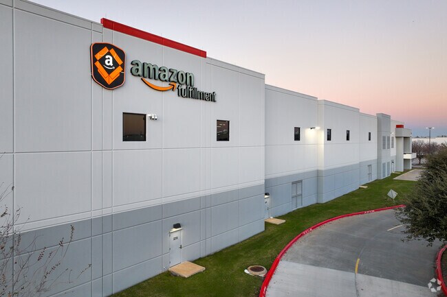 Shipping and fulfillment centers border the western edge of Coppell, TX.