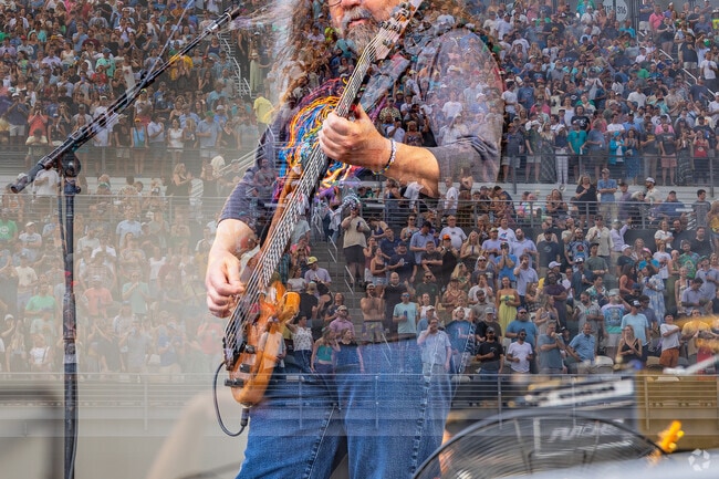 Music fans enjoy the electric vibes and endless grooves at the Widespread Panic concert at Credit One Stadium on Daniel Island.