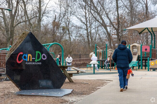 The Can-Do Playground is a very popular nearby destination for Fairfax parents to bring little ones