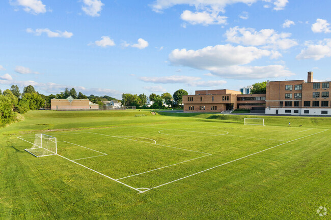 Grant Middle School has a large soccer field on campus.