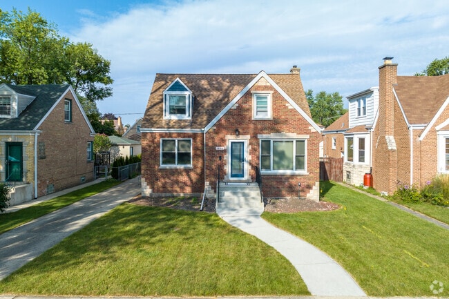 Fun quaint cape cod-style homes are dotted throughout the River Grove neighborhood.