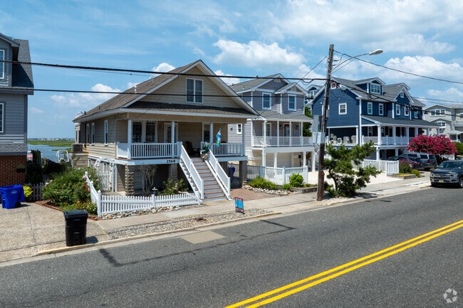 Many homes in Avalon are elevated to avoid flooding.