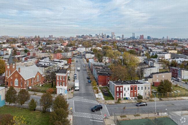 Carrollton Ridge is located less than five miles from downtown Baltimore.