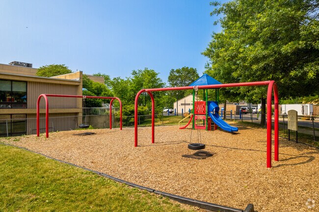 A swing set for students of Albert Einstein Academy.