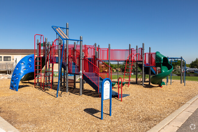 Rocky Ridge's Iowa Elementary School has a playground that is popular amoung students.