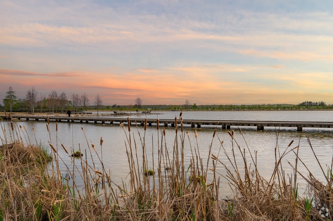 Shelby Farms Park, just a short drive from Poplar Pines, offers stunning sunset views.