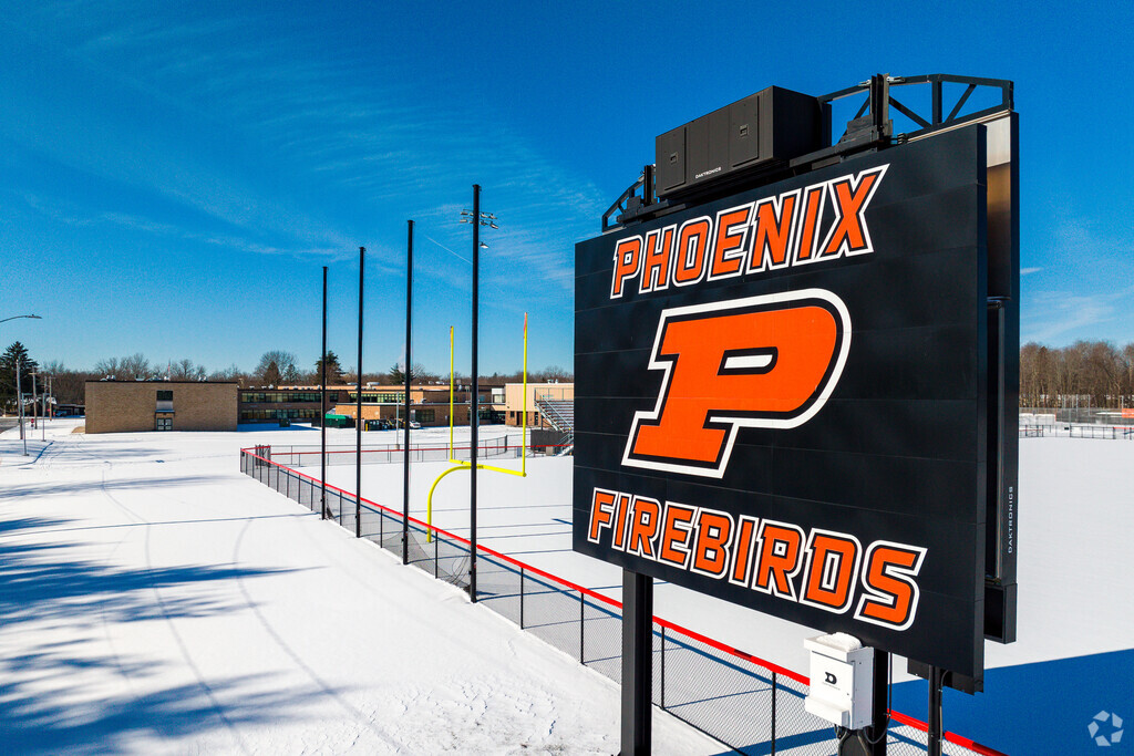 John C. Birdlebough High School in Phoenix is home to the Phoenix Firebirds - a fitting name.