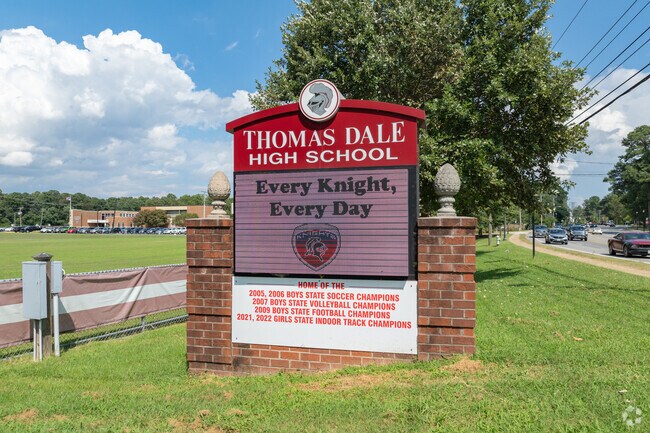 Bermuda Hundred students can then finish their primary education at Thomas Dale High School.