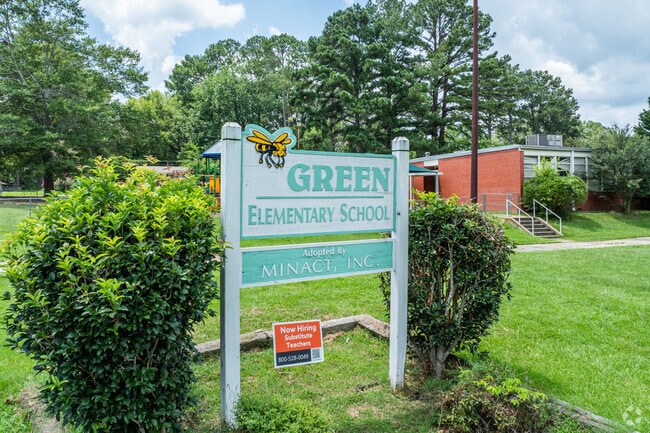 Green Elementary School has a D+ rating on the website Niche.