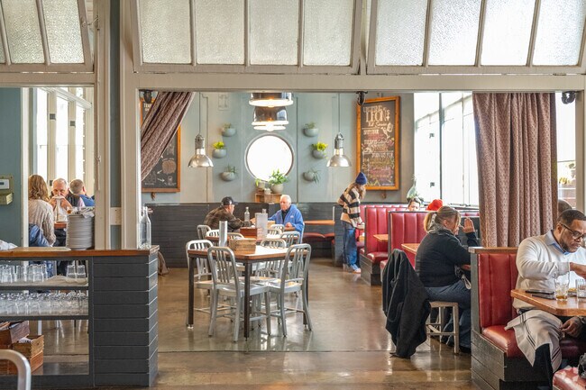 LEON's Full Service is one of the top restaurants found near Lake Claire in Decatur.