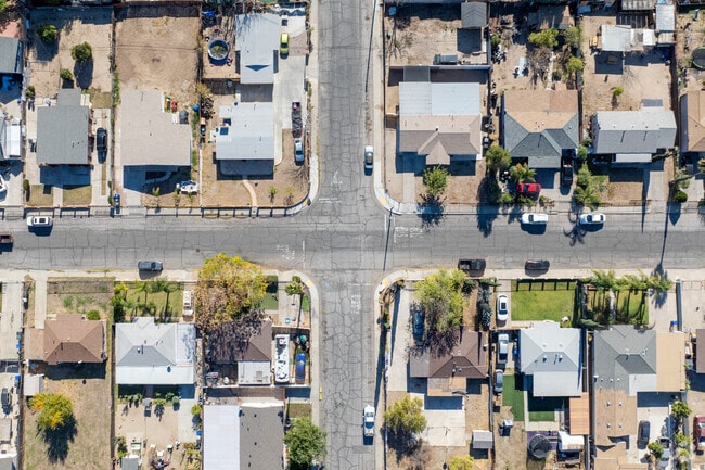 A look down view of a typical residential area in Rilato.