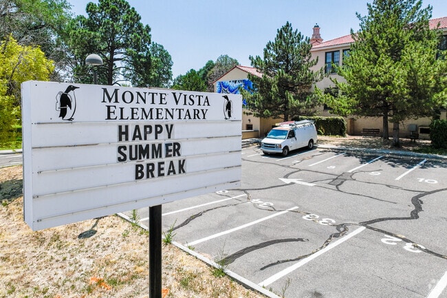 Monte Vista Elementary School sign.