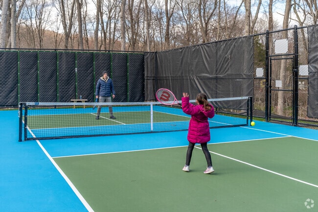 Locals enjoy playing pickleball at the 50-acre Bisceglie-Scribner Park in Weston.