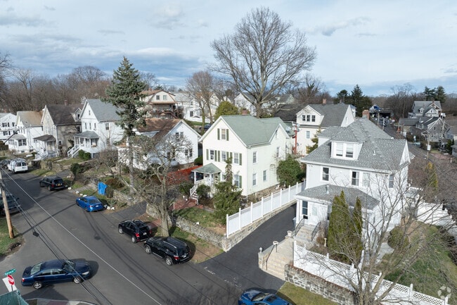 Beautiful rows of homes along the charming streets of Byram.