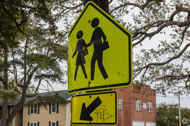 Charleston Charter School for Math & Science in Charleston has great crosswalks.