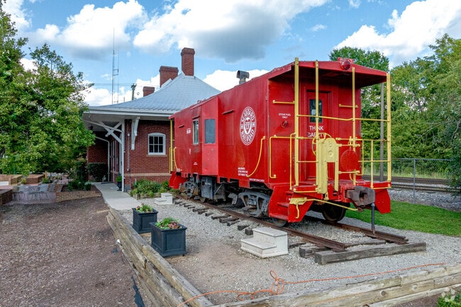 The historic Apex Union Train Depot has a restored caboose for viewing in Apex.