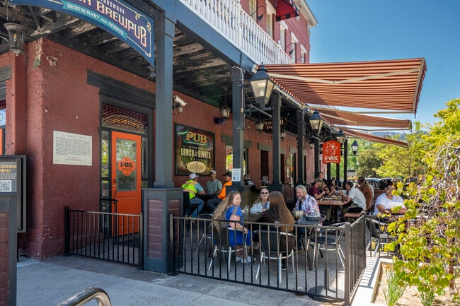 Capitol Village is lined with historical pubs and restaurants along N Carson Street.