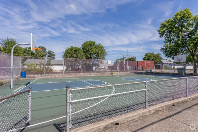 There is a public basketball court in Elmwood Place for residents to enjoy.