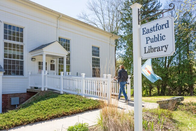 Eastford’s Public Library serves as a welcoming community hub in the heart of the town.