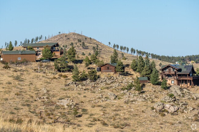Mountain Meadows features a mix of mountainside homes on large lots of land.
