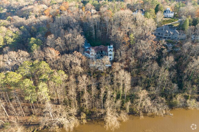 You'll find plenty of large estates along the Chattahoochee River in Sandy Springs.