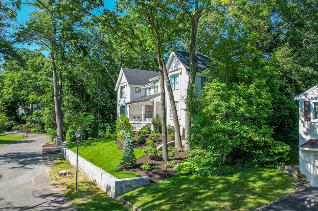 Dana Hall features large new construction brick houses.