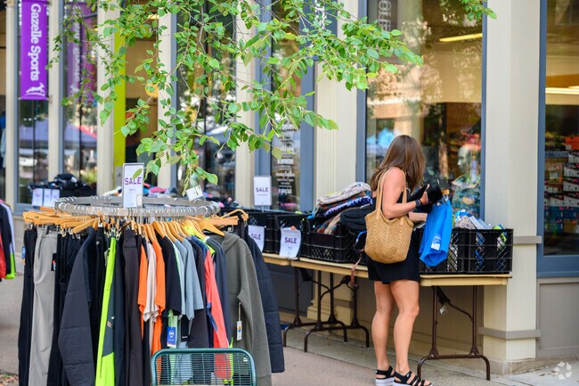 A woman shops for deals at Gazelle Sports, located in the Central Business District.