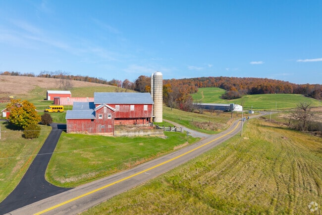 Valley’s patchwork of farms creates a tranquil rural landscape.