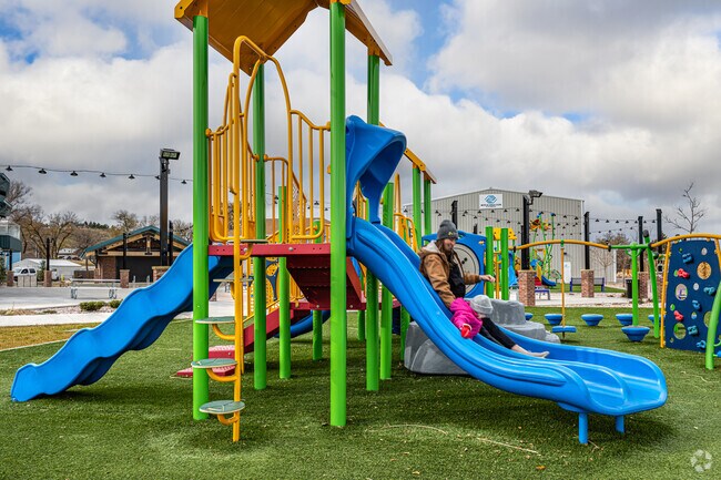 Glenrock Town Square features playgrounds and obstacle courses for kids and families.