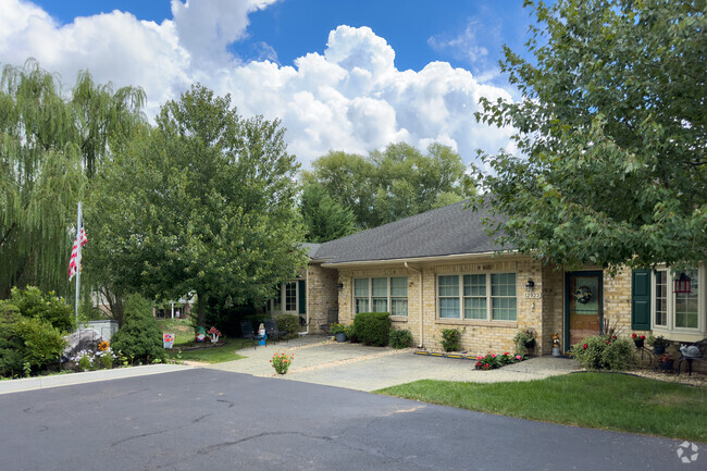 Single story duplex homes are a common housing style in Cortland.