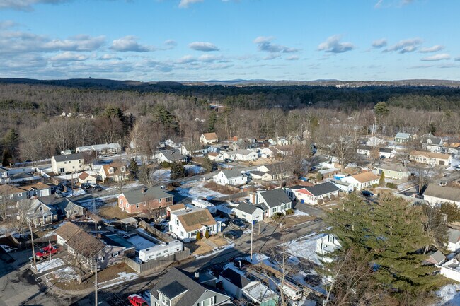 Houses in Pinardville are close together in tight-knit neighborhoods.
