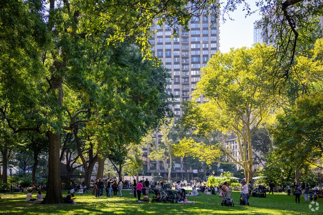 Madison Square Park is on the edge of Rose Hill