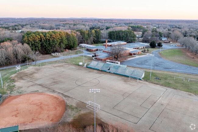 Tyro Middle School has both a football and baseball field.