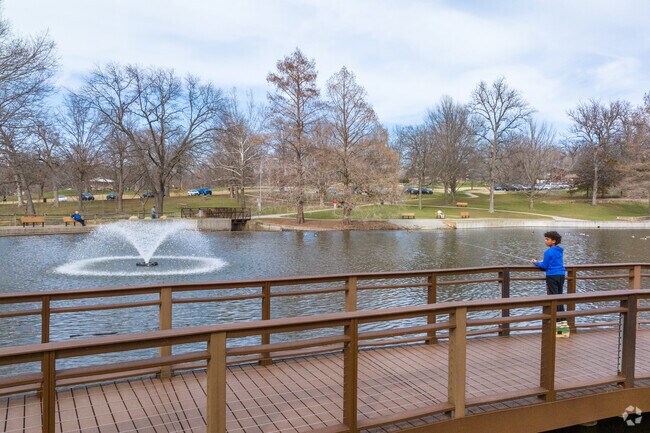 Antioch Park offers fishing for those who love the outdoors in the Milburn neighborhood.