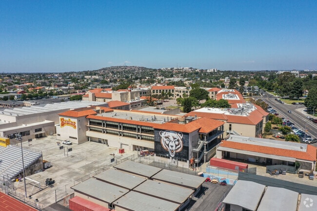 Aerial view of Woodrow Wilson High School.