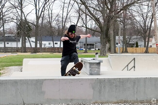 Local skateboarder at Garden City Park Skatepark.