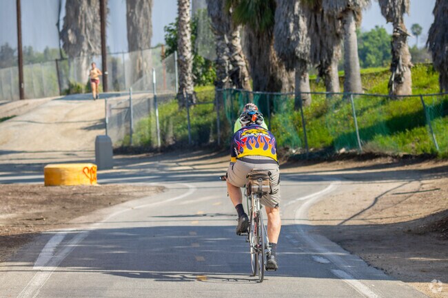 The trail stretches 30 miles from Huntington Beach along the Santa Ana River up to Orange.