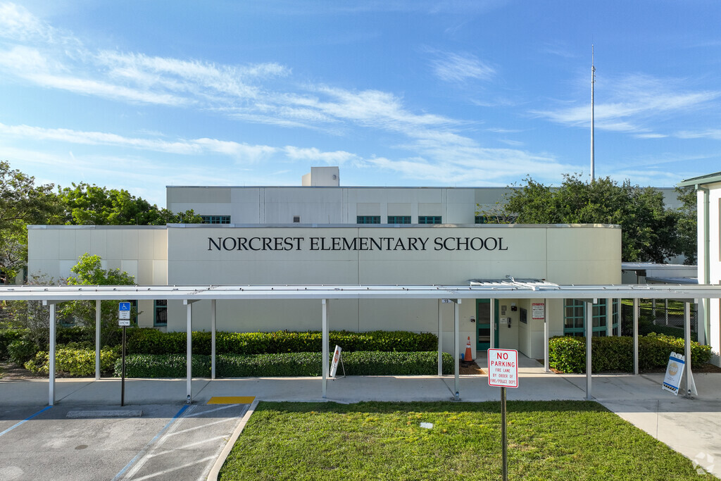 Norcrest Elementary School serves students from the Highlands neighborhood of Pompano Beach.