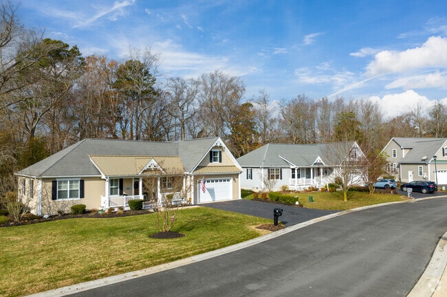 Homes in Selbyville are nestled right next to one another.