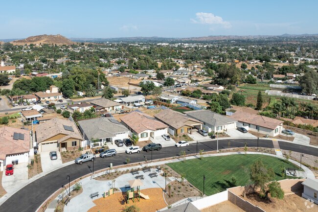 La Sierra Acres features a mix of new residential and rural properties.