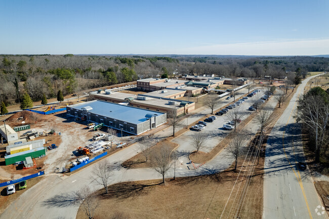 Aerial overview of Mountain View Elementary School