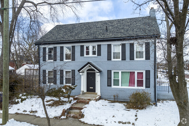 You will find many colonial-style homes in the Jefferson Chalmers neighborhood.