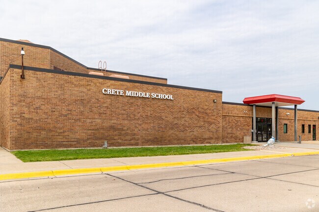 Crete Middle School educates students in grades 6 to 8.