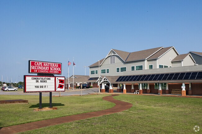Cape Hatteras Secondary School in Buxton, NC serves students from grades 6th-12th.