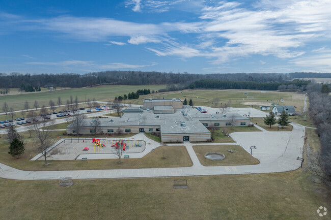 Students can unwind at the playground at Stone Bank Elementary School.