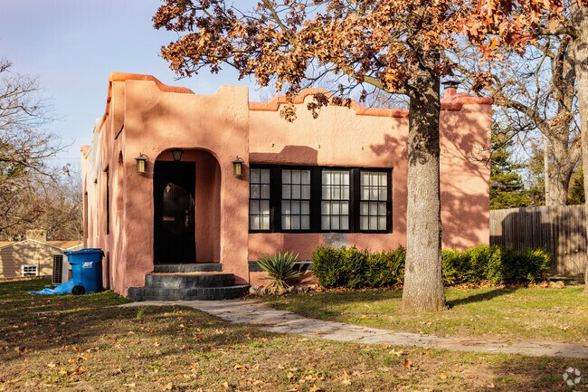 Spanish style homes are prominent in the Freeman Grove neighborhood.